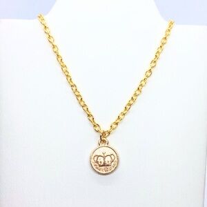 Necklace Queen Princess Crown King Prince Royal Gold Tone Renaissance Fair Fairy